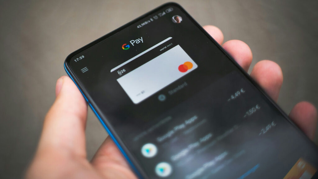 Οθόνη με επιλογή G pay