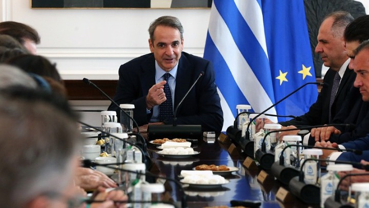 Συνεδρίαση Υπουργικού Συμβουλίου υπό τον Κυριάκο Μητσοτάκη