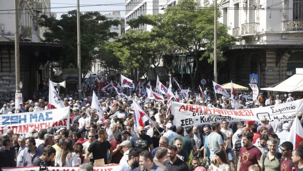 πανελλαδική απεργία 14 Οκτωβρίου κατά του 13ώρου