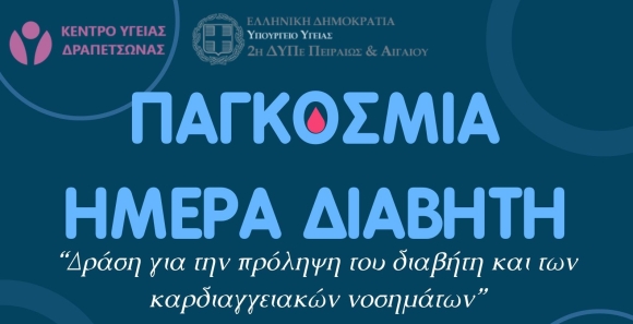 δράση διαβήτη Δραπετσώνα δωρεάν εξετάσεις Κέντρο Υγείας