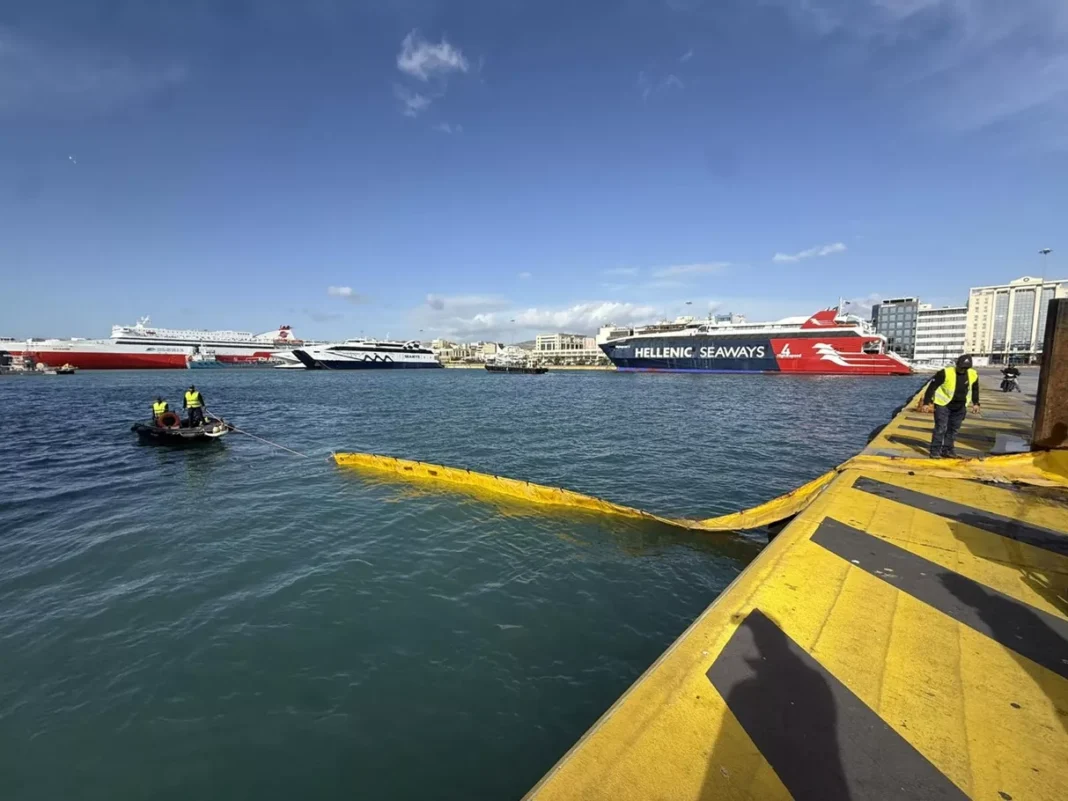 ΟΛΠ άσκηση ρύπανσης Πύλη Ε7 Πειραιάς