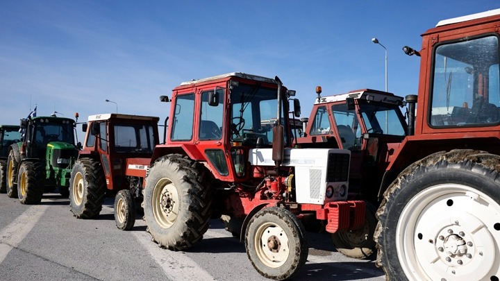 μπλόκο αγροτών Νίκαια Λάρισας