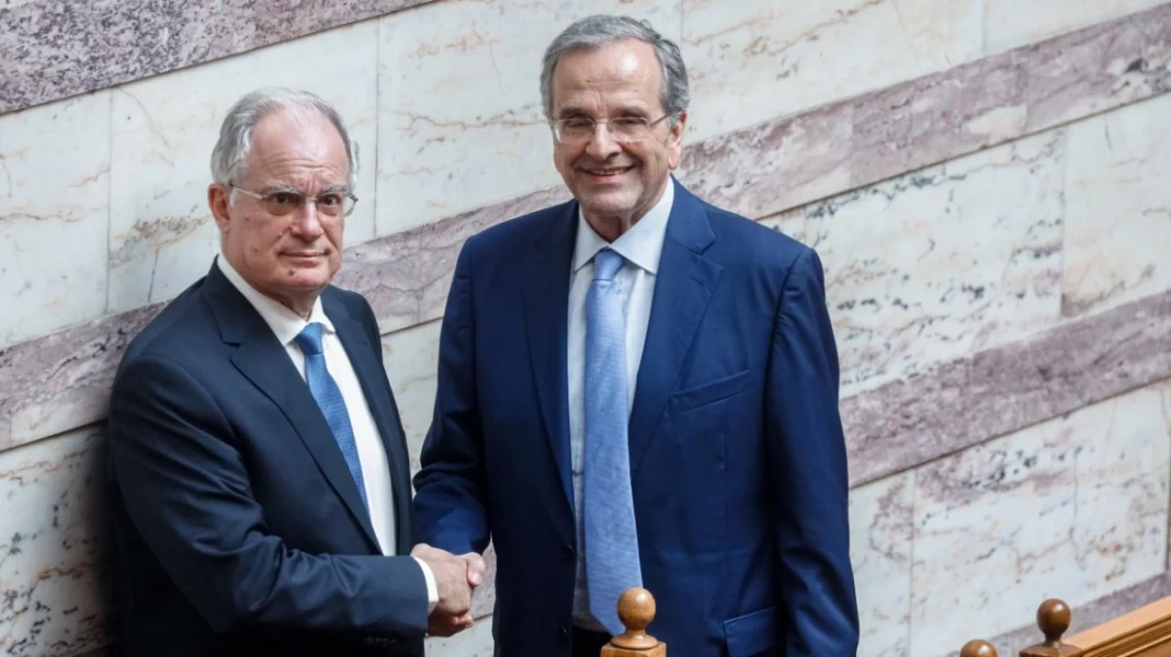 Συνάντηση Σαμαρά με Τασούλα στο Προεδρικό Μέγαρο – δηλώσεις για εξωτερική πολιτική