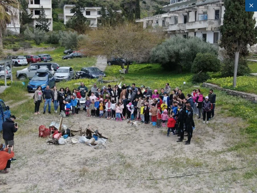 Αίγινα καθαρισμός παραλίας Aegina Maris εθελοντές