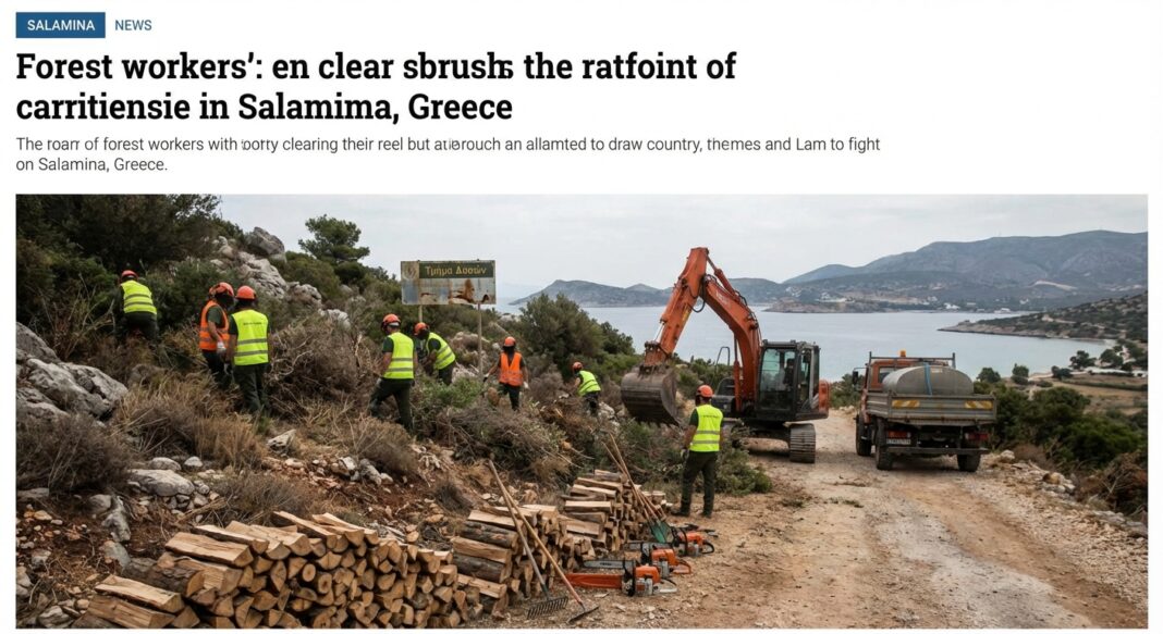 Σαλαμίνα πυροπροστασία δάση