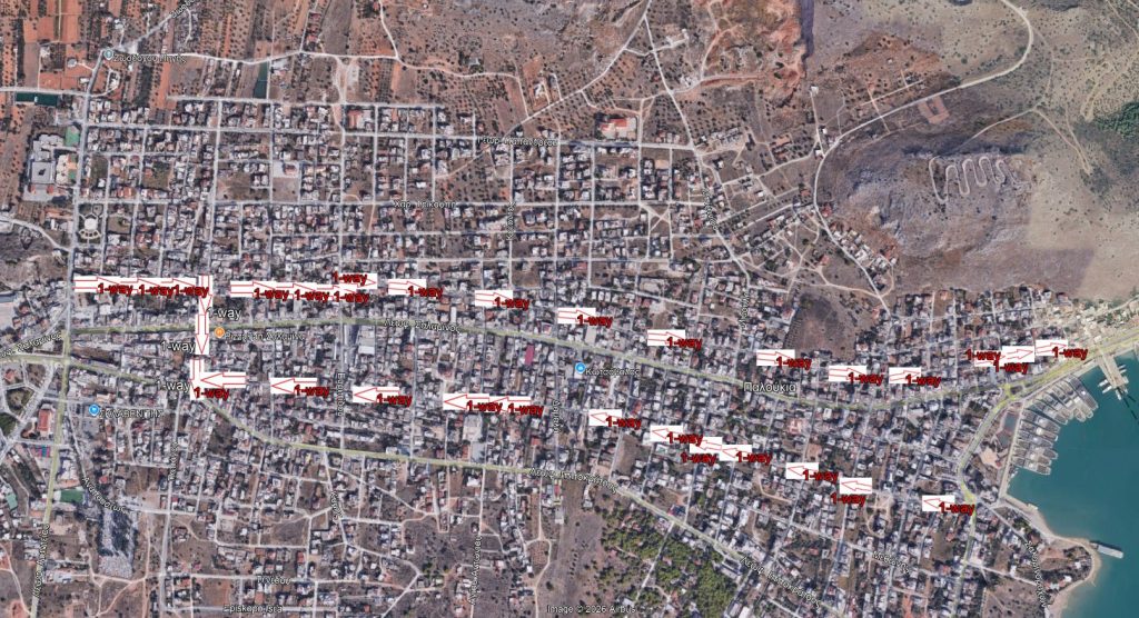 κυκλοφοριακές ρυθμίσεις Σαλαμίνα δρόμοι