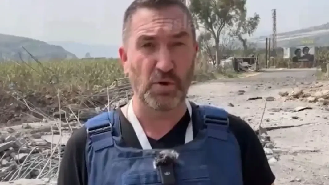 πύραυλος κοντά σε δημοσιογράφο Λίβανος RT τραυματισμός