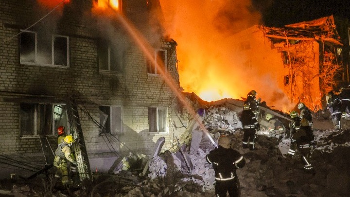 ωσική επίθεση με drones και πυραύλους στο Χάρκοβο της Ουκρανίας